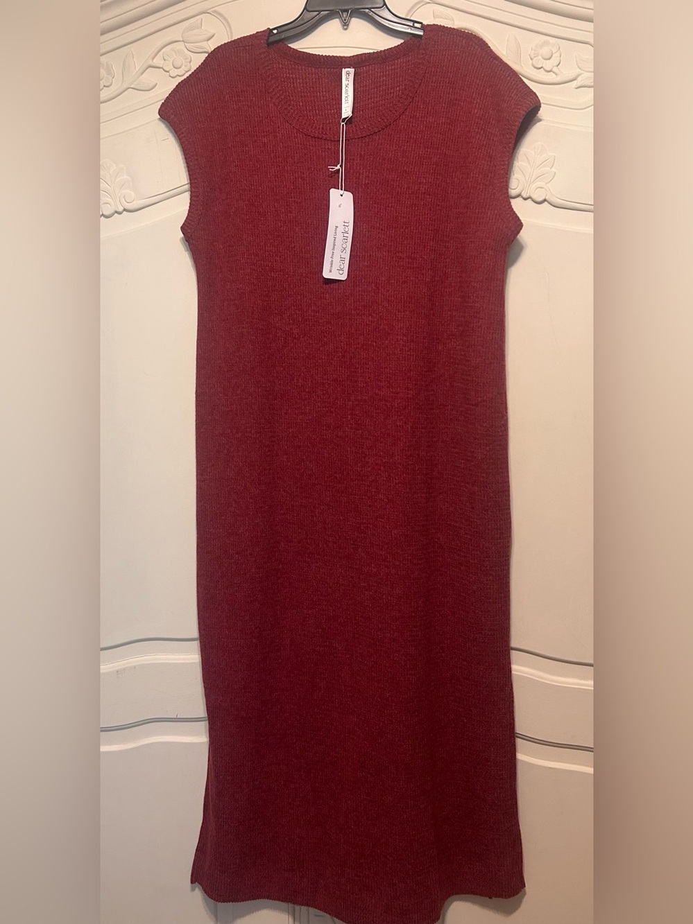 NWT Relaxed Cowlneck Sweater & Knit Dress Set in Berry - Picture 2 of 6